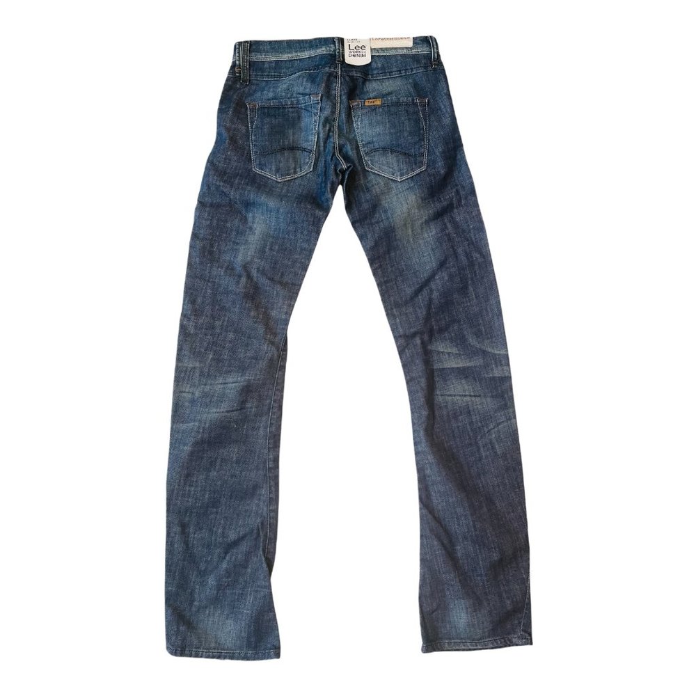 RARE Vintage Lee Works Denim Blue Jeans Women's Men's Size W25xL31 - Picture 2 of 10